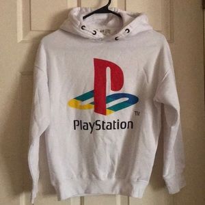 NEW White PlayStation Hoodie (Youth)